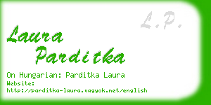 laura parditka business card